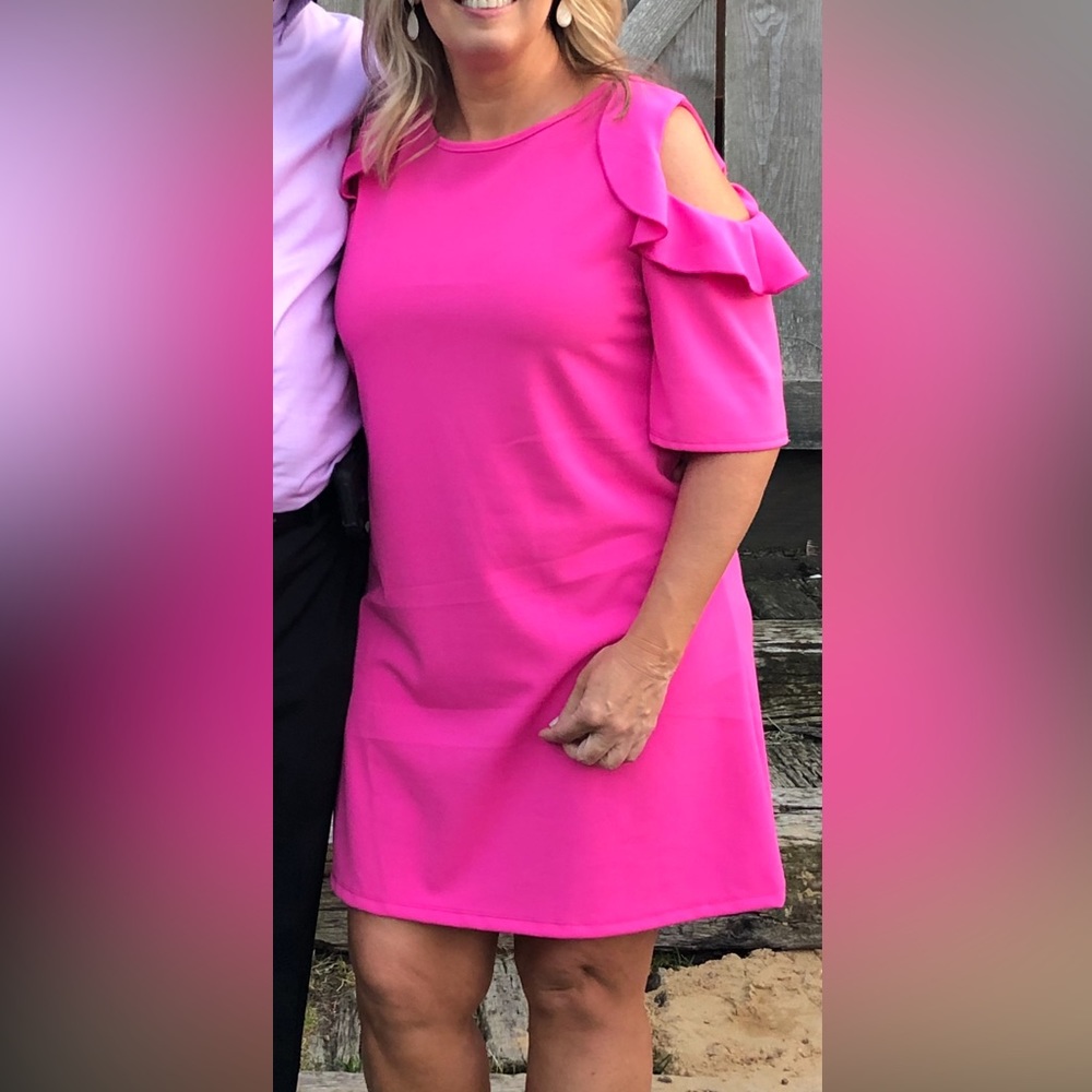 Hot pink summer dress